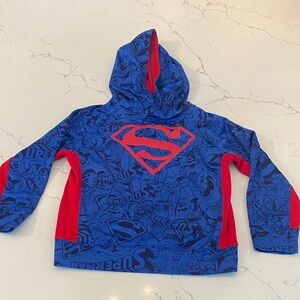 DC Comics Blue and Red Superman Hoodie